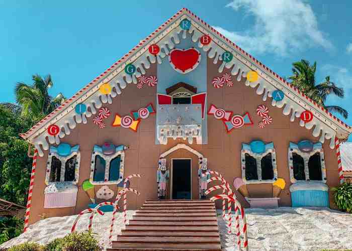 Outdoor decor gingerbread house