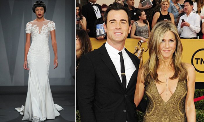 Jennifer aniston wedding dress designer